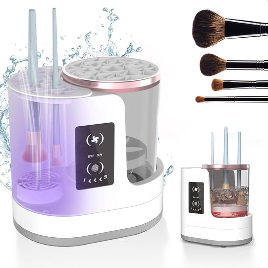 Electric Makeup Brush Cleaner Rechargeable Makeup Brushes Cleaning Tool Automatic Makeup Brush Cleaning Stand Device - BuyFlex