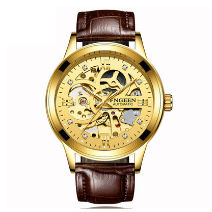 Fashion Luxury Luminous Waterproof Steel Band Mechanical Watch - BuyFlex