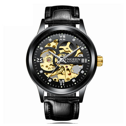 Fashion Luxury Luminous Waterproof Steel Band Mechanical Watch - BuyFlex