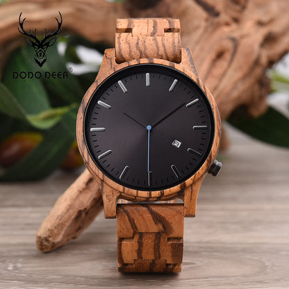 DODO DEER wooden calendar watch - BuyFlex