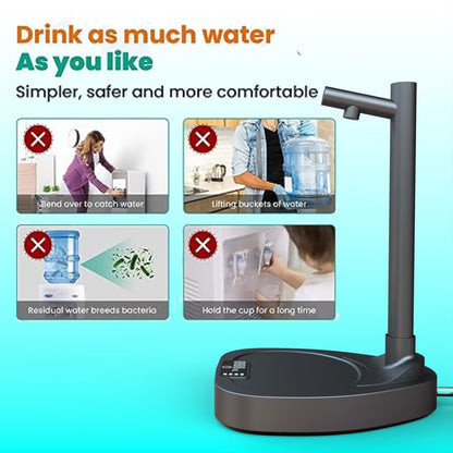 Added Extension Tupe Water Dispenser Automatic Water Bottle Desktop Rechargeable Water Dispenser With Stand - BuyFlex